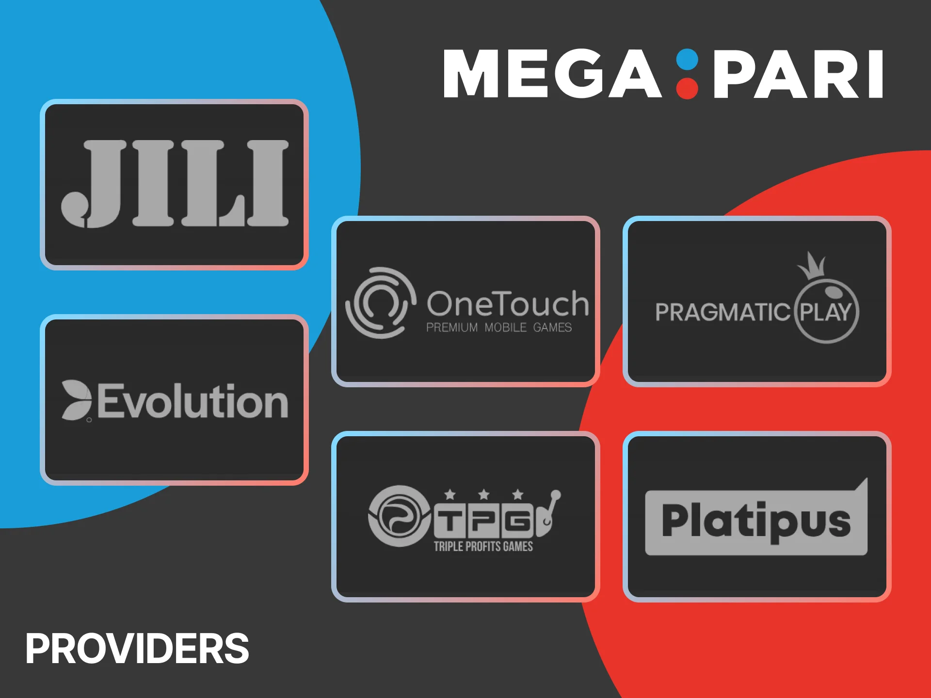 On MegaPari, you will find Baccarat games only from secure and trusted providers.