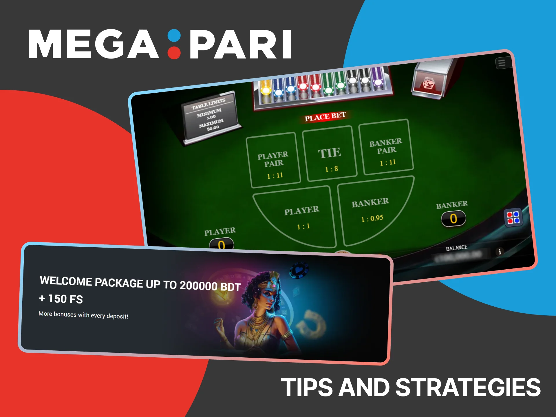 To win in the Baccarat game, learn some tips from Megapari.
