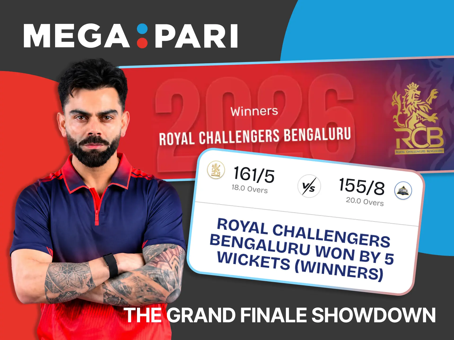 Stay connected to major cricket events with Megapari and follow top teams.