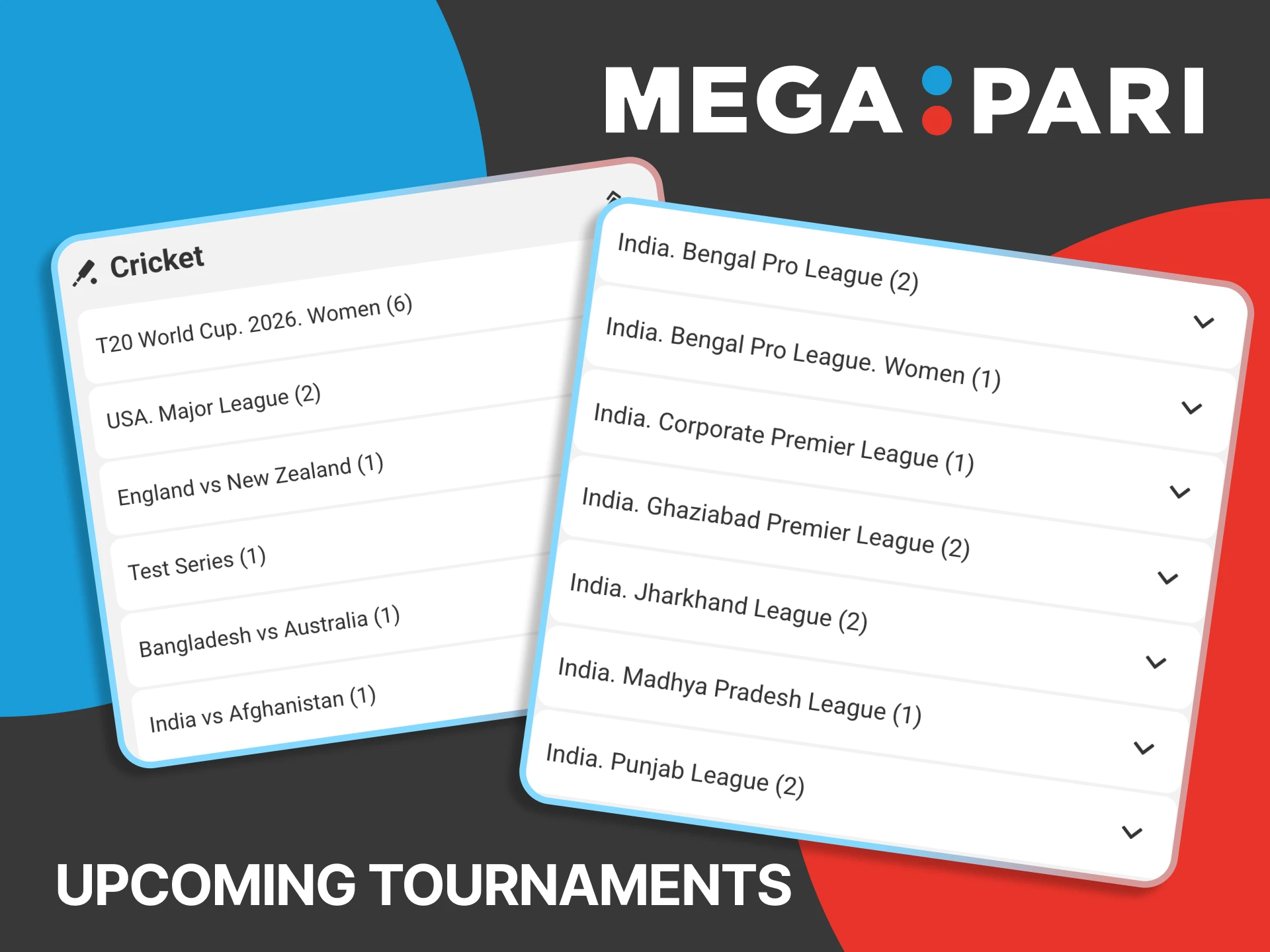 Get ready for upcoming cricket action and betting opportunities on Megapari.